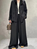 Suture Linen Casual Jacket 2-Pieces Bottoms Suit - PAINEVIDA