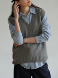 Sleeveless Knitted Vest