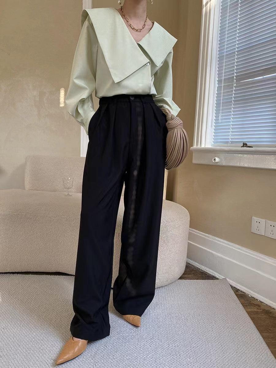 Irregular Large Lapel Shirt - PAINEVIDA