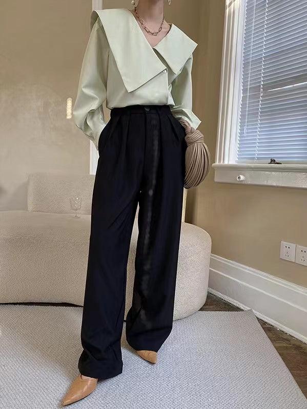 Irregular Large Lapel Shirt - PAINEVIDA