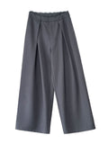 Lace-paneled Wide-leg Suit Pants