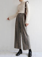 Simple Loose Solid Color High-Neck Sweater by painevida