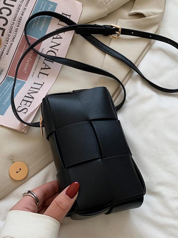 Urban Solid Color Phone Bag PU Shoulder Bag by painevida