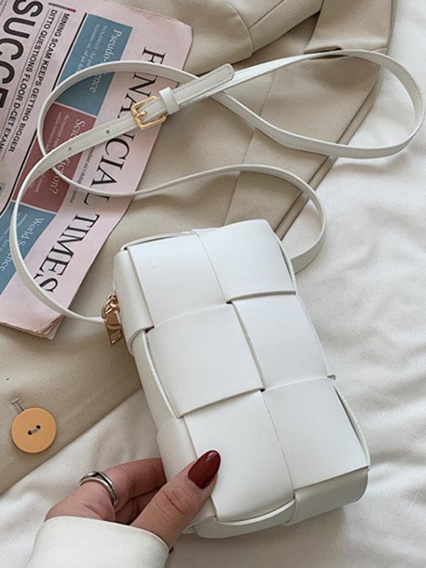 Urban Solid Color Phone Bag PU Shoulder Bag by painevida