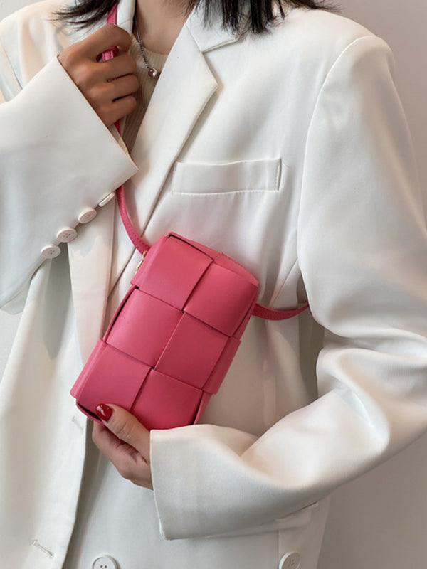 Urban Solid Color Phone Bag PU Shoulder Bag by painevida