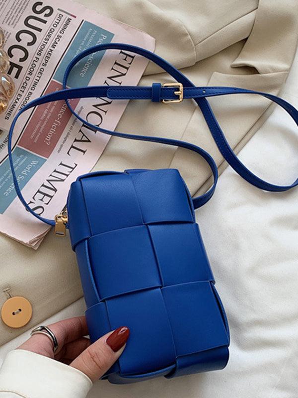 Urban Solid Color Phone Bag PU Shoulder Bag by painevida
