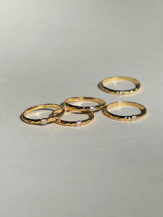 Handmade Concave Diamond Simple Ring by painevida