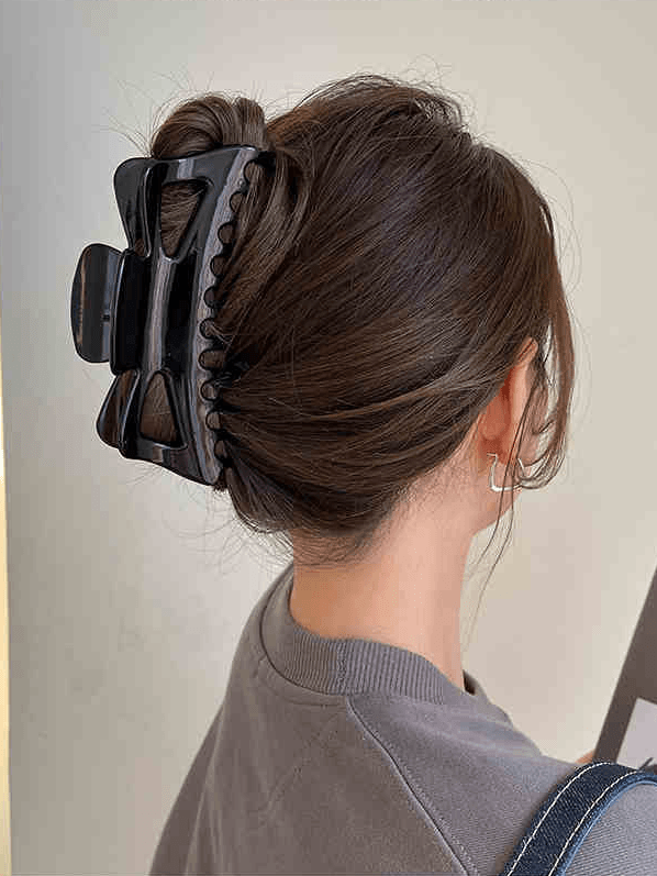 French Lazy Oversized Simple Temperament Shark Hair Clip