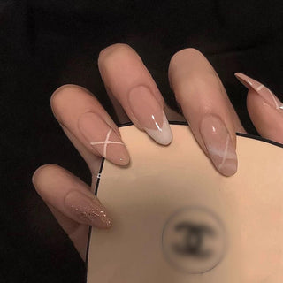 Nude Gentle French Style Press On Nails