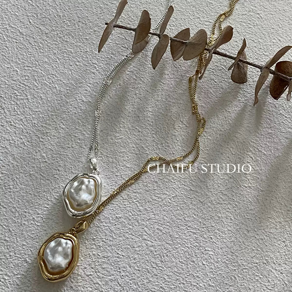 Simple Baroque Pearl Necklace
