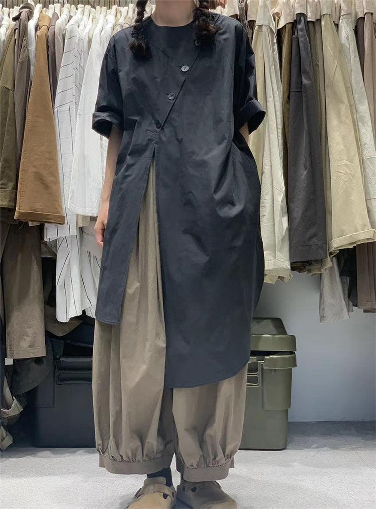 Original Irregular Short Sleeve Dress by painevida