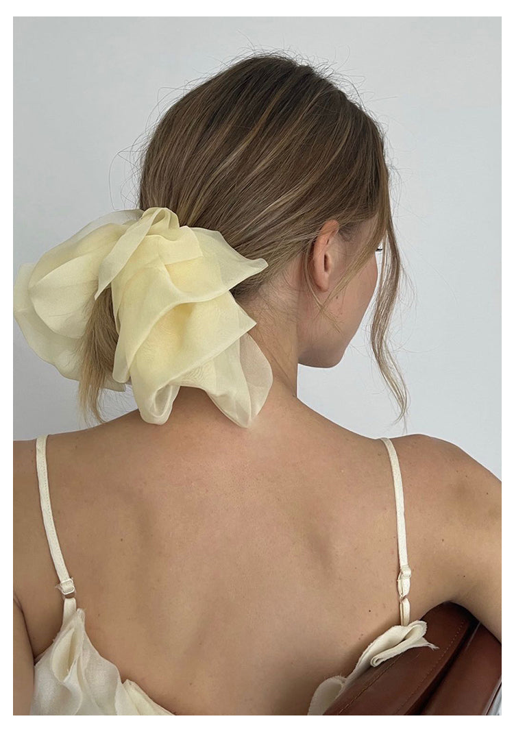 Bow Hairpin Single Clip Sweet Tulle Clip