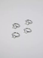 s925 Silver Moissanite Simple Earrings