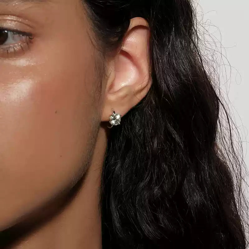 s925 Silver Moissanite Simple Earrings