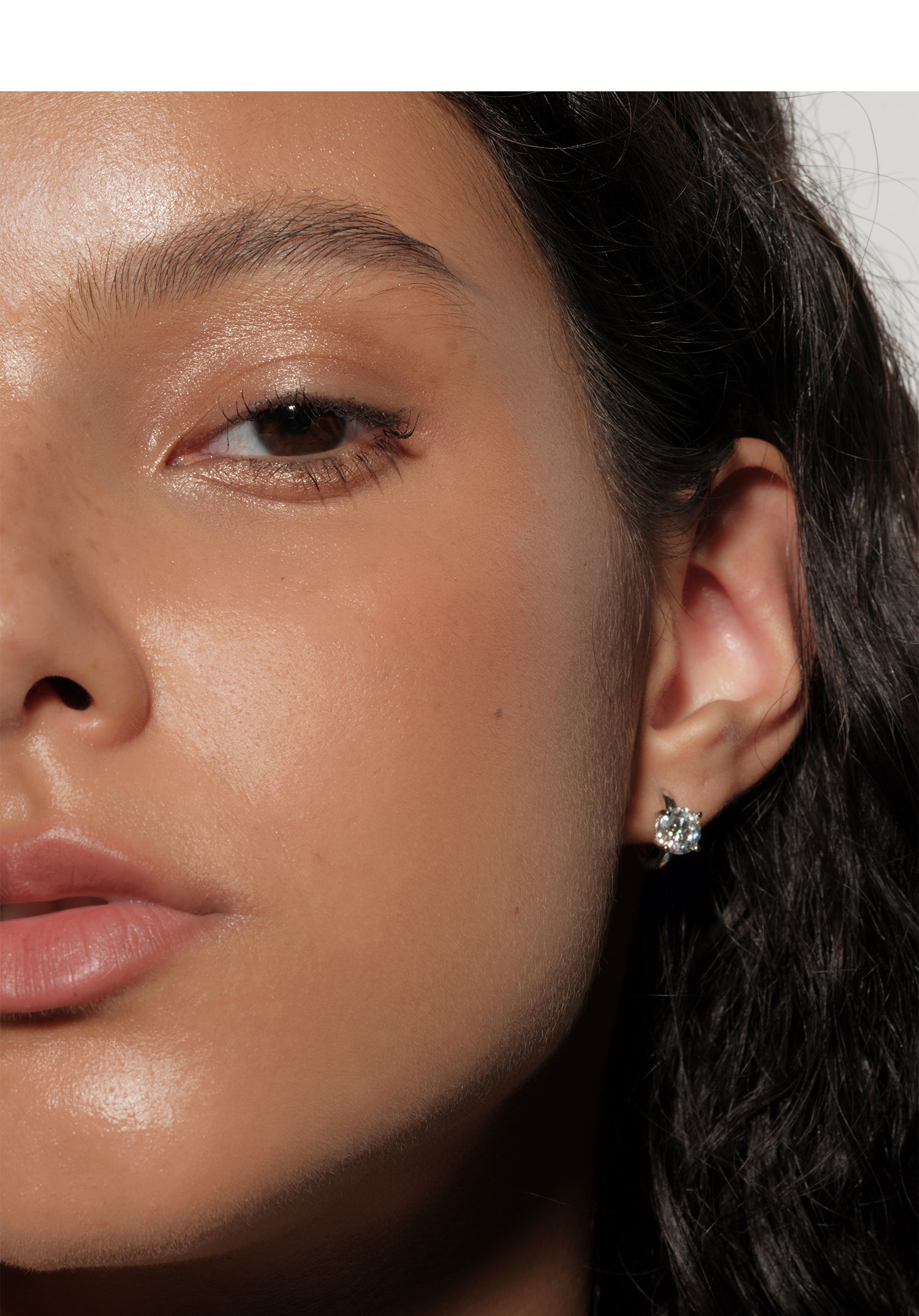 s925 Silver Moissanite Simple Earrings