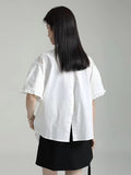 Butterfly Lace Short Sleeve Shirt - PAINEVIDA