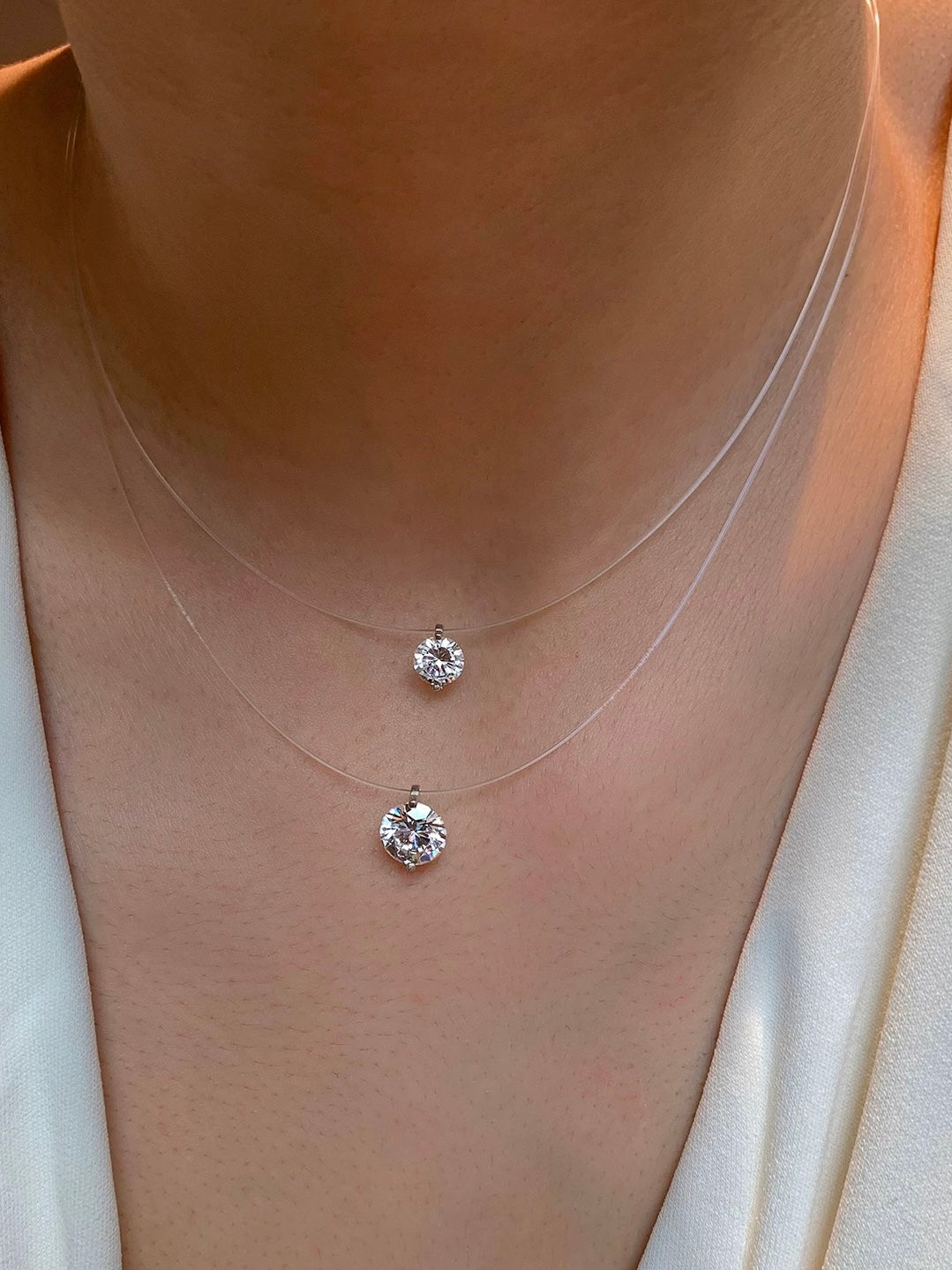 Invisible Fish Line Clavicle Chain