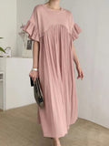 French Casual Split-joint Pleated Dress - PAINEVIDA