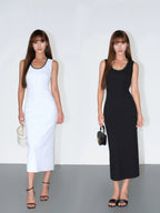 Chanel Style Woven Sleeveless Elegant Dress