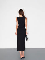 Chanel Style Woven Sleeveless Elegant Dress