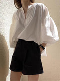 Simple V-neck Shirt - PAINEVIDA