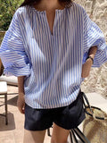 Simple V-neck Shirt - PAINEVIDA