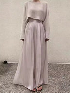 Pleated Wide-Leg Trousers by painevida
