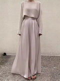 Pleated Wide-Leg Trousers
