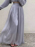 Pleated Wide-Leg Trousers
