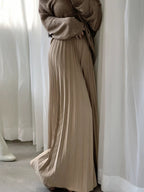 High Waist Slim White Pleated Casual Pants by painevida
