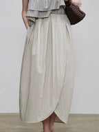 Asymmetric Slit Skirt