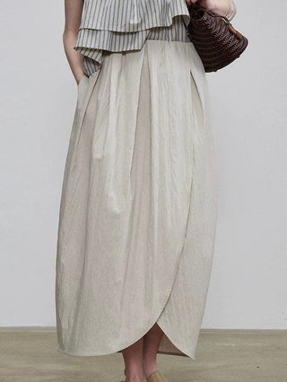 Asymmetric Slit Skirt by painevida