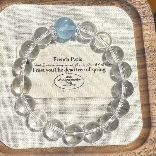 Natural White Crystal Bracelet