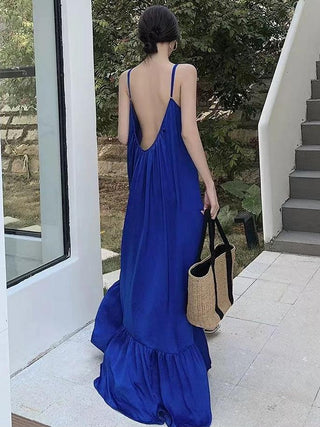 Sexy Backless Seaside Holiday Dress