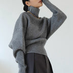 Vintage Turtleneck Knit Sweater