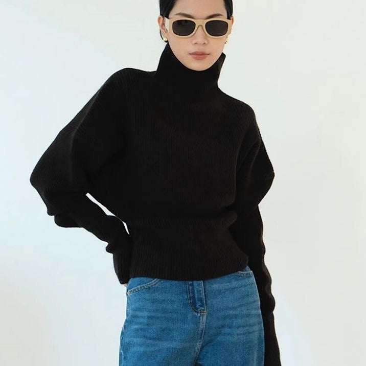 Vintage Turtleneck Knit Sweater