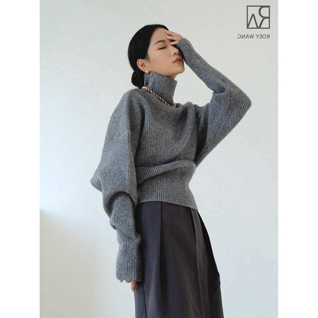 Vintage Turtleneck Knit Sweater