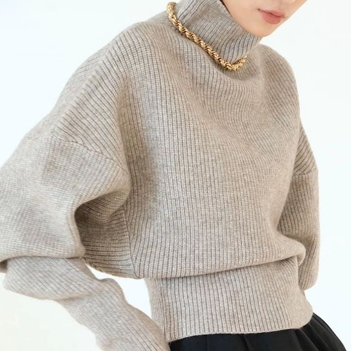 Vintage Turtleneck Knit Sweater