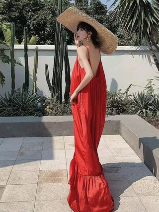 Sexy Backless Seaside Holiday Dress