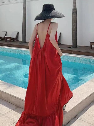 Sexy Backless Seaside Holiday Dress