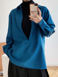 V-Neck Long-Sleeved Shirt Top