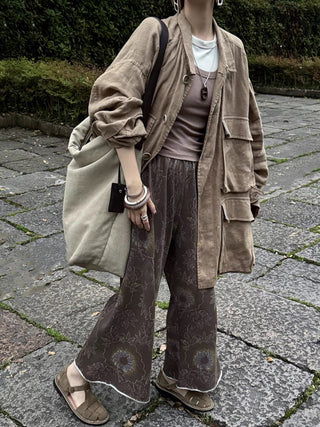 100% Linen Loose Coat by painevida