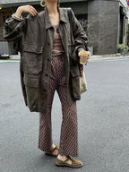 100% Linen Loose Coat