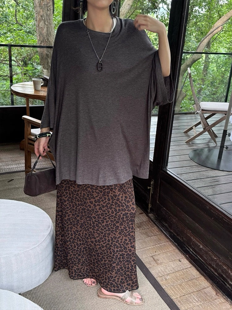 Silk and Tencel blended T-shirt