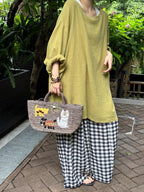 Cotton And Linen Breathable Lazy Thin Shirt