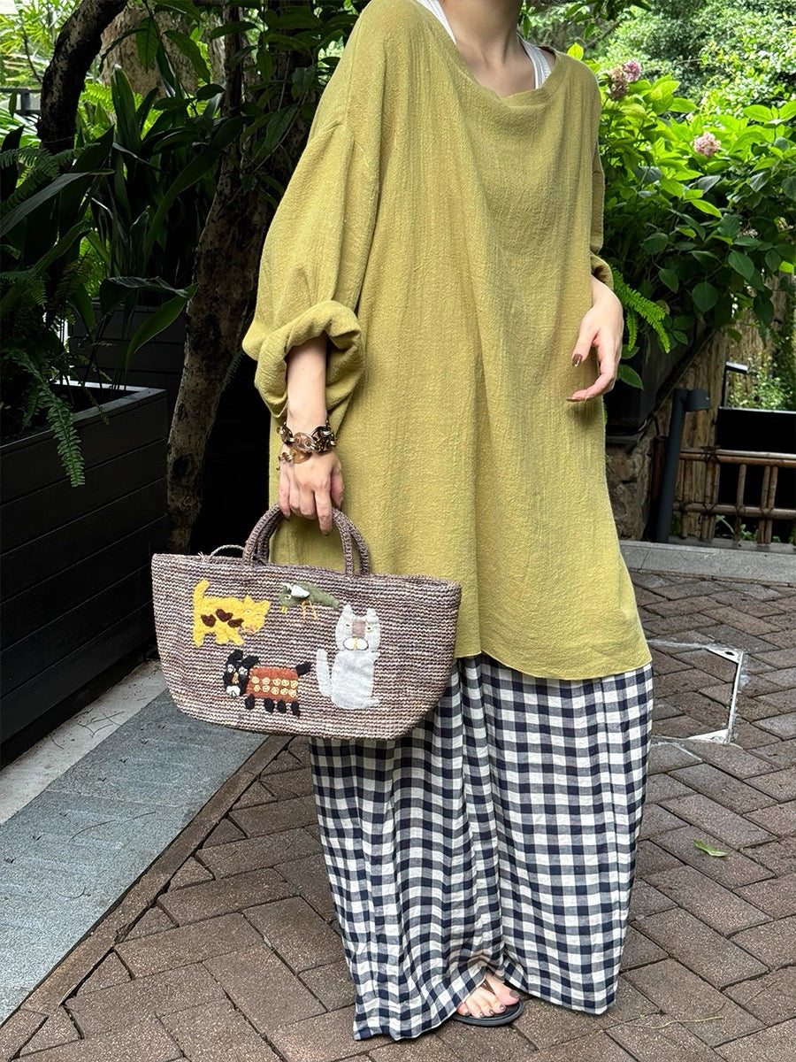 Cotton And Linen Breathable Lazy Thin Shirt