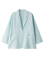 Old Money Style Tencel Linen Suit Loose Jacket