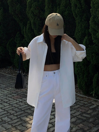 Loose Urban Long-Sleeved Shirt by painevida