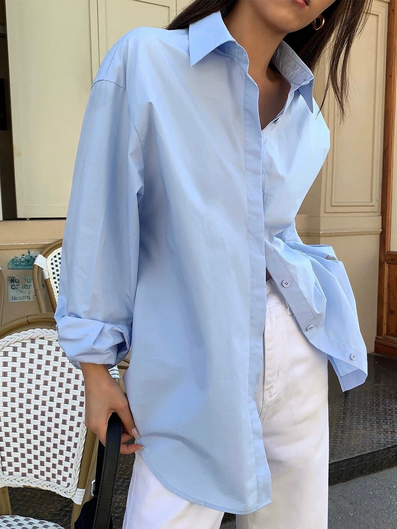 Loose Urban Long-Sleeved Shirt