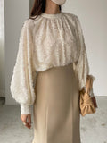 Flower Embroidered Long-Sleeved Shirt - PAINEVIDA